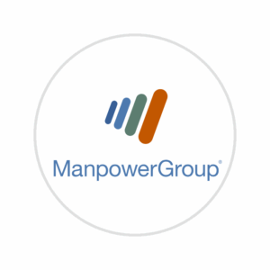 Manpower Group logo in circle