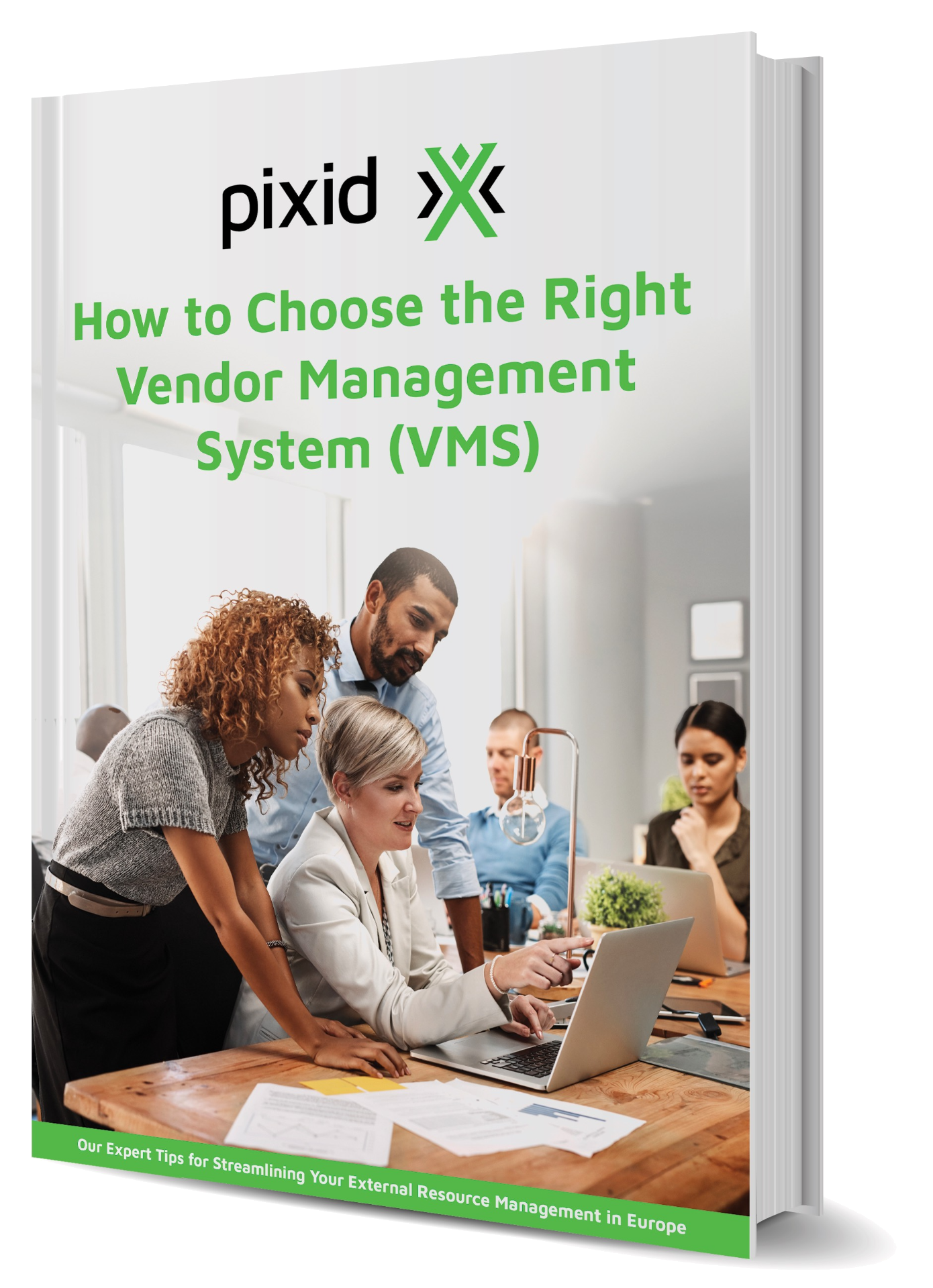 Pixid Whitepaper - how to choose the right vendor management system (VMS) image of front cover